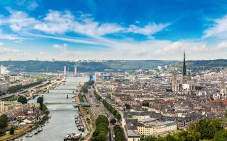 Photo de la Seine, à Rouen